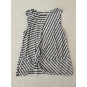 Ava James Striped Sleeveless Top – Size L